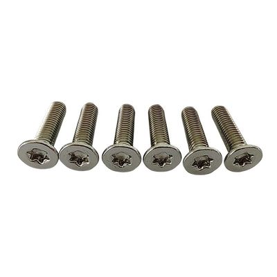 Acero inoxidable redondo de cabeza plana Torso de tornillo máquina de auto-aplazamiento tornillo de hilo completo M3 M10