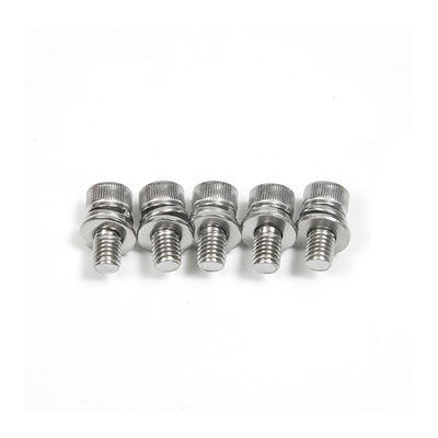M6 de acero inoxidable DIN912 Standard Hexagon Socket Head Screw con resorte y lavadora