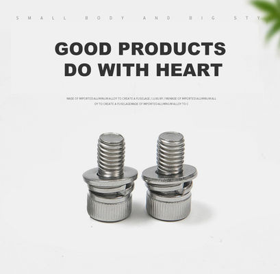 Acero inoxidable Hex Socket Head Cap tornillos con lavadora de resorte y lavadoras simples