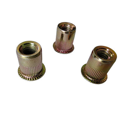 Tipo abierto M4-M5-M6-M8-M10 resistente a la corrosión, amarillo, zincado, de acero al carbono