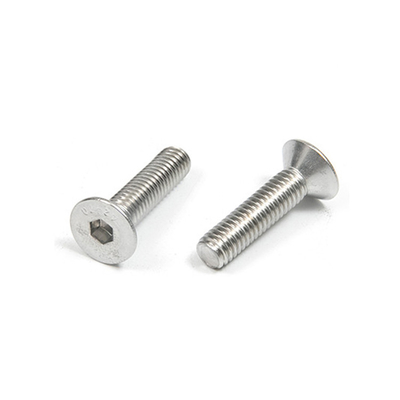 304 316L de acero inoxidable de cabeza plana Allen pernos DIN7991 contra cabeza sumergida