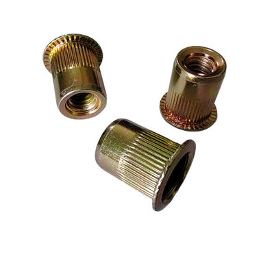 Industria automotriz fácil de instalar amarillo zincado de acero al carbono con cabeza plana