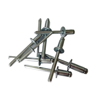 10 mm de longitud de hierro de extremo abierto Rivets ciegos duradero cabeza redonda de alta resistencia para la industria