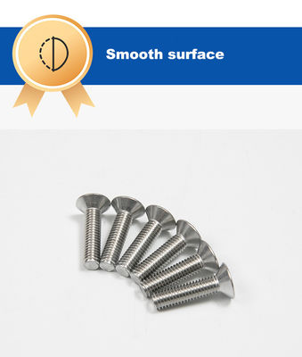 tornillo de acero inoxidable csk contrafundido con cabeza plana torso con cabeza de pane