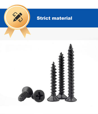 Zinc Finish Black Drywall tornillo de acero inoxidable de auto-apertura de tornillo y servicio de muestras