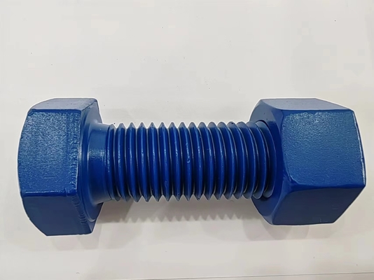 Zinc acabado completamente roscado doble cara M10 M8 M12 pernos de conexión para el rendimiento