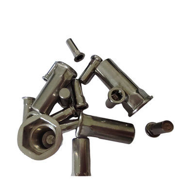 Nucleo de remachado ciego semihex de acero inoxidable resistente a la corrosión con acabado niquelado