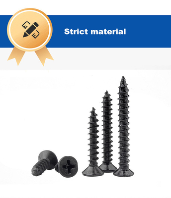 Para la fabricación de muebles de paredes secas, el tornillo automático electrolibrado negro de acero al carbono estándar ISO