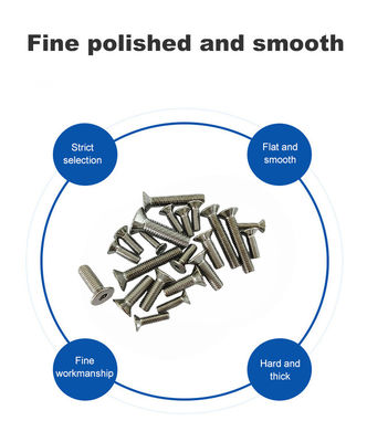 Cerrojos de acero inoxidable de recubrimiento cruzado con sistema de medición métrico y estilo de cabeza HEX