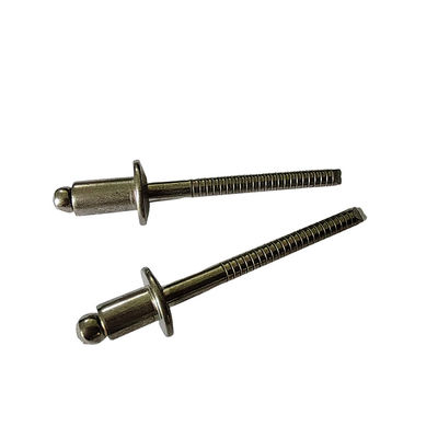 Rivet estándar de acero inoxidable de 3,0 mm Rivets ciegos de extremo abierto en color natural Cabeza redonda
