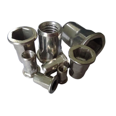Nuca de remachado semi-hex metrica con rosca ciega con material estándar de acero inoxidable 304 8-18