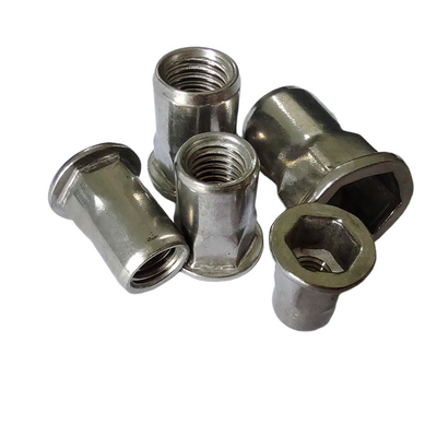 Nuca de remachado semi-hex metrica con rosca ciega con material estándar de acero inoxidable 304 8-18