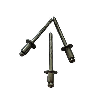 Rivet estándar de 6,4 mm de extremo abierto ciego cabeza redonda de acero inoxidable para una fácil instalación