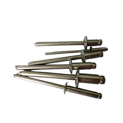 Rivet estándar de 6,4 mm de extremo abierto ciego cabeza redonda de acero inoxidable para una fácil instalación