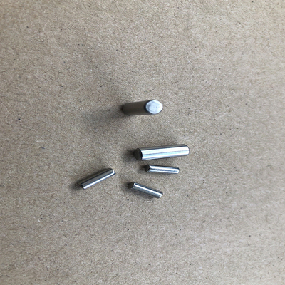 Pinos paralelos cilíndricos rectos de acero inoxidable con fijación de acabado brillante