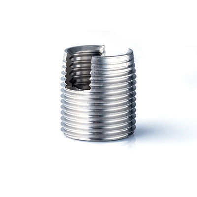 Acero inoxidable M4 Filamento de autoapertura Fijaciones de tornillo de inserción con hilo grueso y fino
