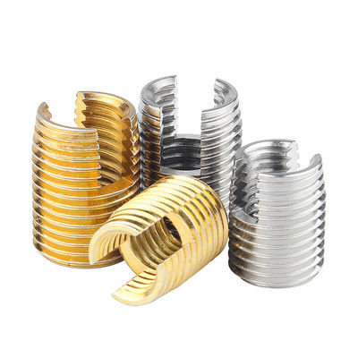 Acero inoxidable M4 Filamento de autoapertura Fijaciones de tornillo de inserción con hilo grueso y fino