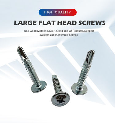 Zinc acabado tornillo de acero inoxidable con cabeza de cola de paloma auto-perforación estilo y buena