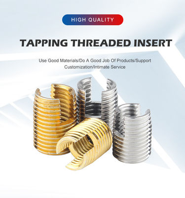 304L rosca con ranura de la manguera tornillo de auto-apogamiento roscado inserción M2 M3 M4 M5 M6 M8