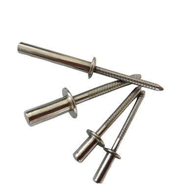 Capita redonda de acero inoxidable resistente a la intemperie Rivet ciego Fin sellado 3,2 mm/4,0 mm/4,8 mm/6,4 mm de diámetro