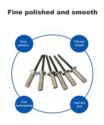 Rivet ciego de cabeza redonda de aluminio-hierro de extremo cerrado para aplicaciones de trabajo pesado