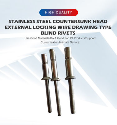Todo de acero inoxidable 6.4 mm Proba de fugas estructurales rivet bucle para alta resistencia de la conexión
