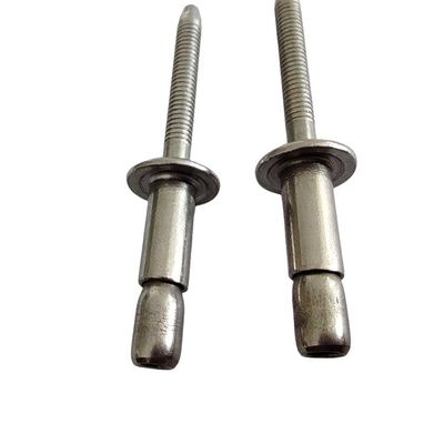 Rivet ciego de acero inoxidable con cabeza de cúpula Rivet pop con remates personalizados de acabado brillante