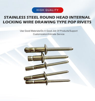 Suministro de aluminio de acero inoxidable estructurales Cúpula de la cabeza hemlock cabeza plana pop rivet bueno