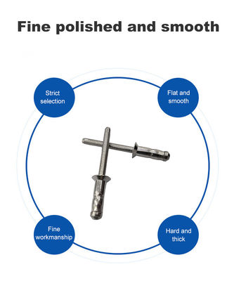 Cabeza de remachado estructural de acero inoxidable, cabeza de domo de remachado, cabeza plana con acabado sin recubrimiento