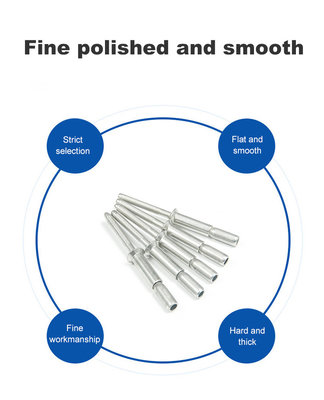 Plata 2024 4.8 6.4 mm Cabeza de cúpula de acero inoxidable Rebites ciegos estructurales multigrip