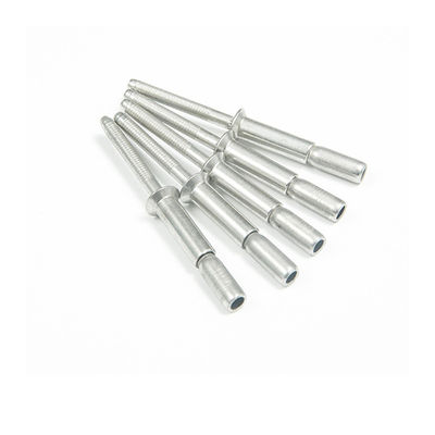 2024 Acero inoxidable galvanizar plano abierto cabeza redonda ciego remaches con acabado plateado