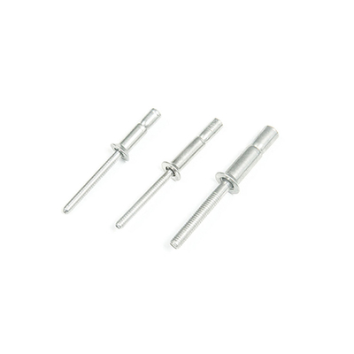 Rivets ciegos 4.8mm 6.4mm Interlock Cubierta de acero Monobolts cabeza de copa Tipo de acabado plano