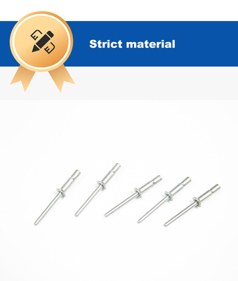 Rivets ciegos 4.8mm 6.4mm Interlock Cubierta de acero Monobolts cabeza de copa Tipo de acabado plano