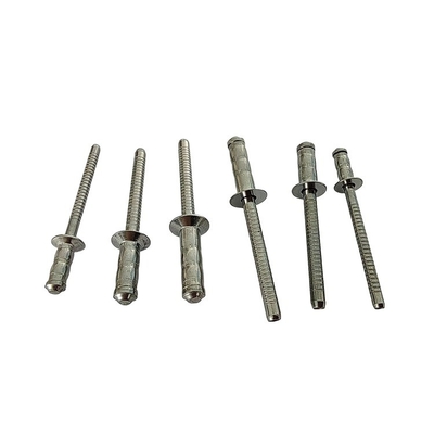 Rivet ciego con cabeza de cúpula multigrip en acero inoxidable para aplicaciones específicas de la industria