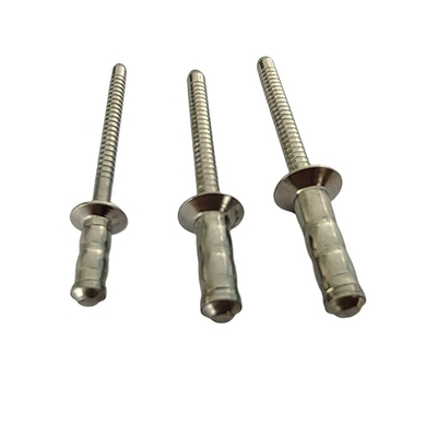 Rivets de tambor único de acero inoxidable 2.4mm 3.2mm 4mm 4.8mm 6mm Diámetro de tipo abierto personalizado