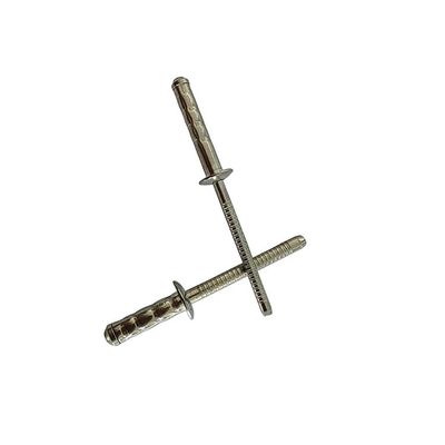 Inspección de rango Cap de acero inoxidable doble protuberancia de extremo cerrado multigribio blind pop rivet