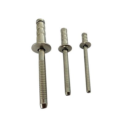Inspección de rango Cap de acero inoxidable doble protuberancia de extremo cerrado multigribio blind pop rivet
