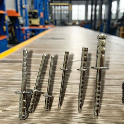 Cabeza de cúpula de acero inoxidable Unigrip Rivets de tambor doble 3.2 mm 4.0 mm 4.8 mm 6.4 mm Control