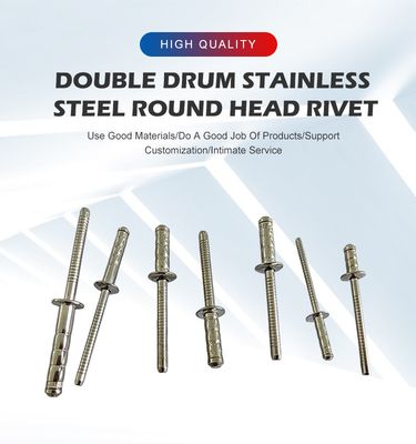 18-8 Acero inoxidable 304 Rivets ciegos multigrip Cabeza redonda 3,2 mm 4,0 mm 4,8 mm 6,4 mm