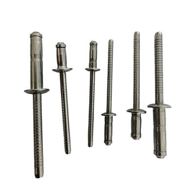 GB Estándar de acero inoxidable tipo abierto de cabeza redonda Rivets ciegos 3.2mm 4.0mm 4.8mm 6.4mm