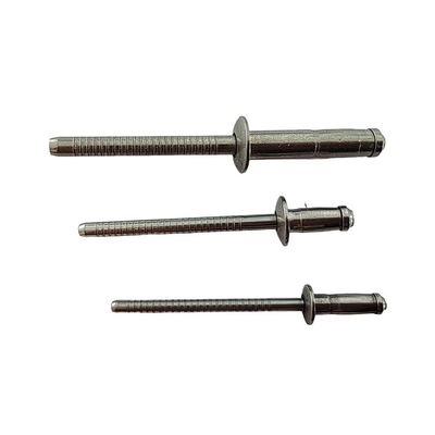 Rebites ciegos de acero inoxidable estándar GB DIN 3.2 mm 4.0 mm 4.8 mm 6.4 mm Mandril de acero