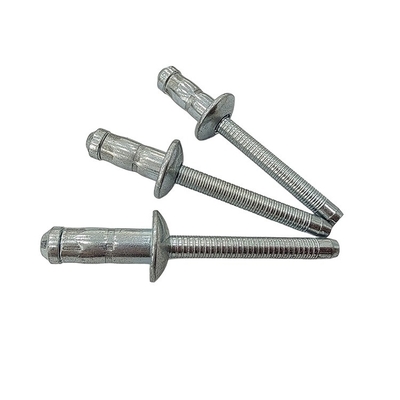 2024 Rivet ciego de acero al carbono con informe de prueba de control 4.8 mm cabeza de cúpula y competitivo