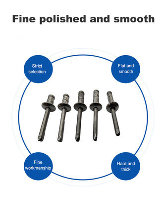 4.8mm Cubierta de extremo abierto Multigrip Blind Pop Rivets Ventaja Servicio personalizado de una sola parada