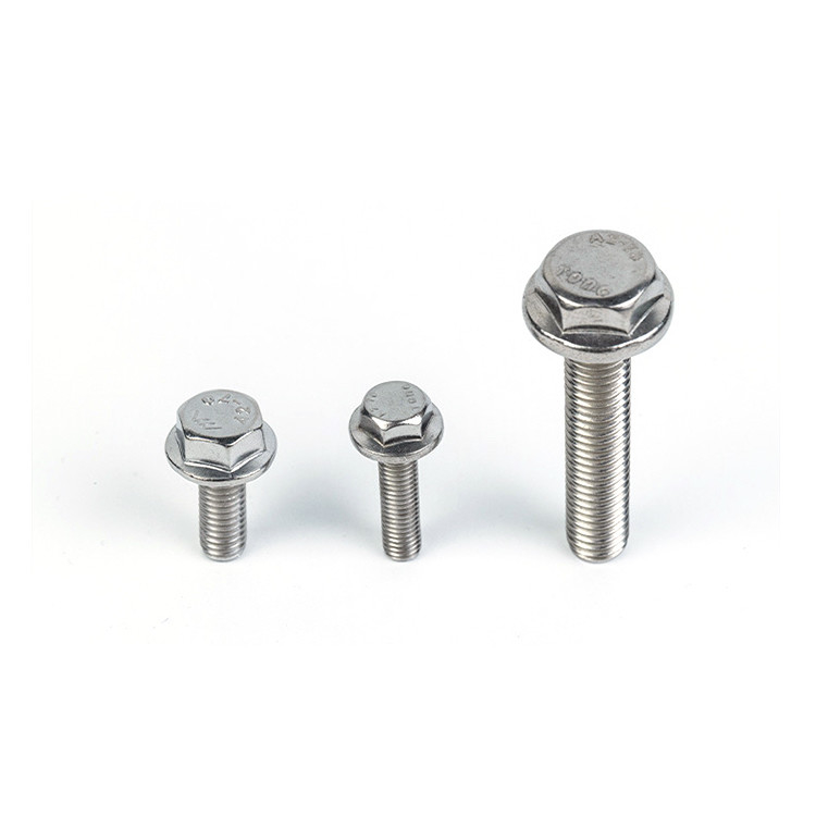 A medida 304 316 A2 A4 Hex Flange Titanio máquina rosca de rosca para acero inoxidable