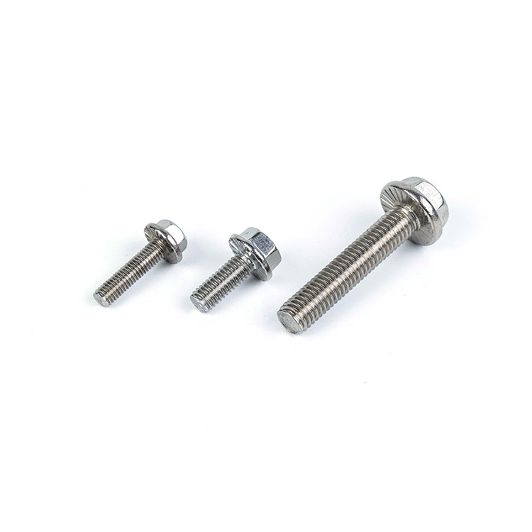 Flanca de acero inoxidable 304 Cerrojo hexagonal con cabeza hexagonal exterior M5 M6 M8 M10 M12