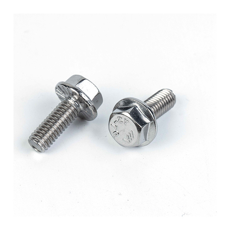 Acero inoxidable M4 M6 M8 M10 M12 DIN6921 Clase 4.8.8.8 10.9 12.9 Cerrojo de la cabeza de la brida hexagonal