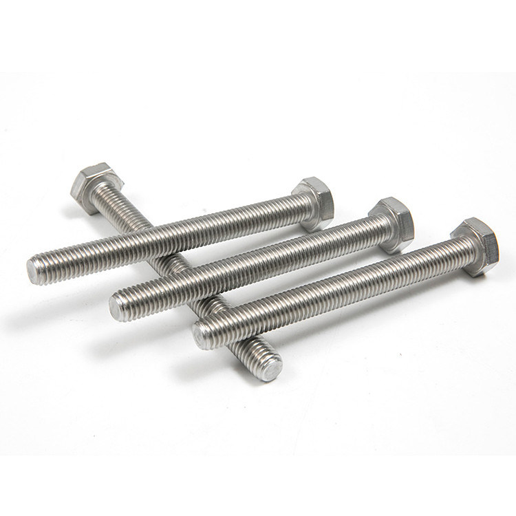 Acero inoxidable 304 316 Cabeza hexagonal Full Thread Hex Bolt para aplicaciones de trabajo pesado