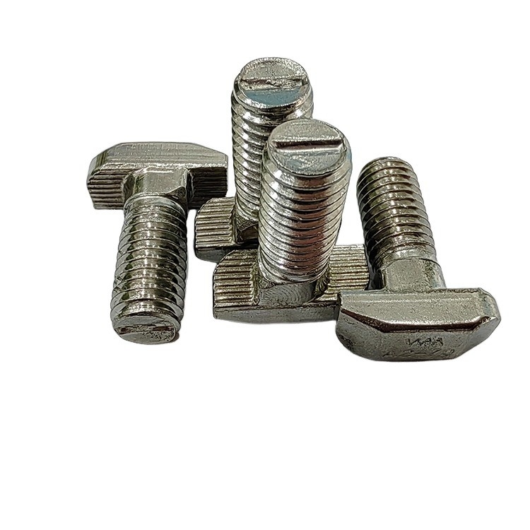 304 de acero inoxidable de canal T tornillos industria M6/M8 T de cabeza tornillo tornillos para perfiles de aluminio