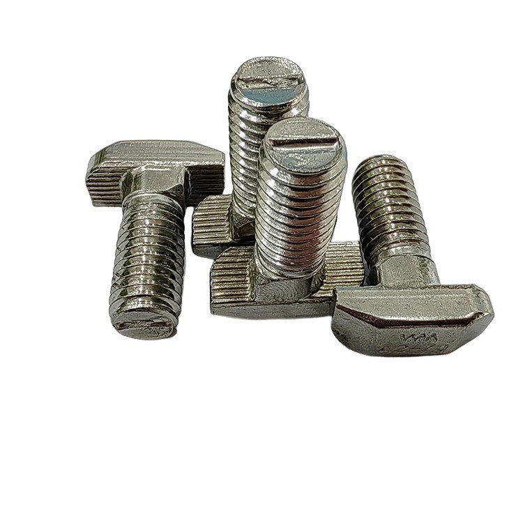 Finitura en T de ranura de tornillo de tuercas de tornillo M5 M6 M8 M10 T de acero al carbono acero inoxidable