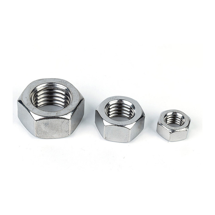 Nudo hexagonal de acero inoxidable anticorrosivo estándar 304 316 para la industria minorista